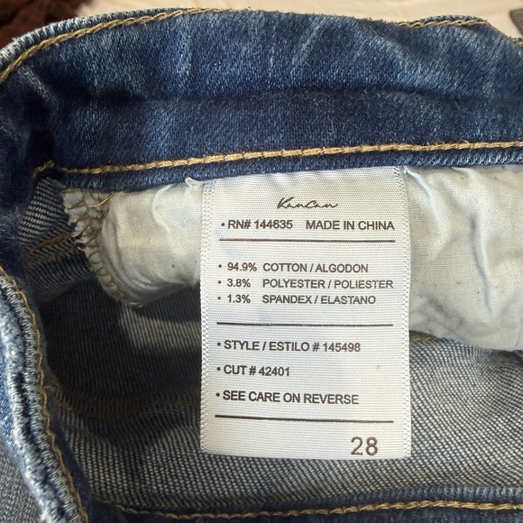 KanCan Dark Blue Straight Leg Jeans - Picture 3 of 4